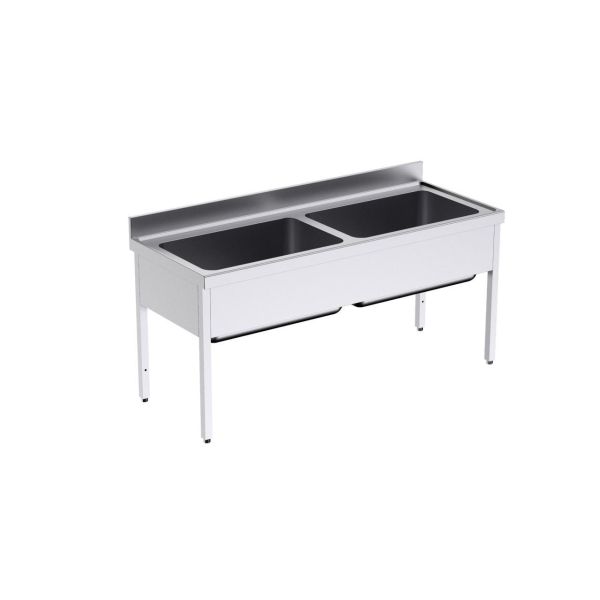 Fregadero Gran Capacidad 2 Cubas FBG20718 1800X700X850 MM