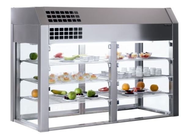Vitrina Refrigerada 3 Niv 4 GN 1/1 Sin Base S1001001