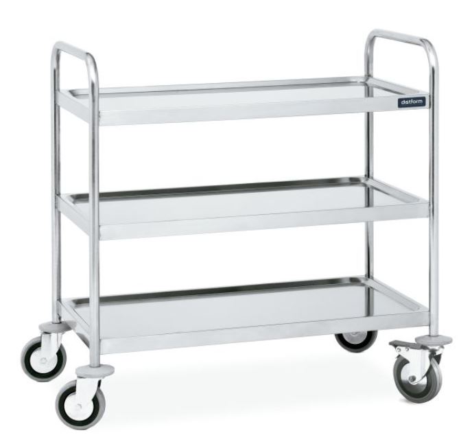 Carro de Servicio de 3 Estantes 895x595x950 mm