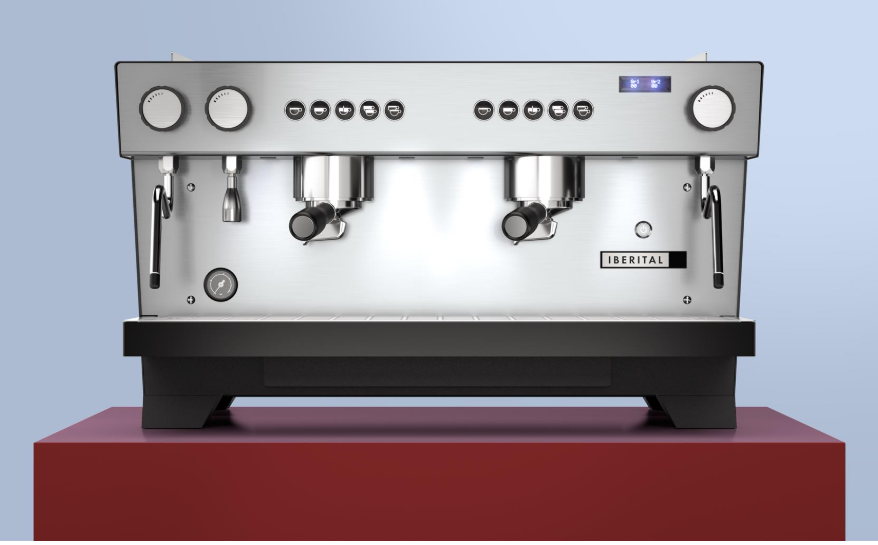 Cafetera 2 grupos Iberital Referent Standard Connect negro