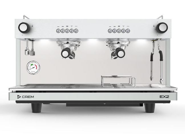 Cafetera 2 Grupos para Vasos Bajos y LEDS, Mod. EX2 2G 1