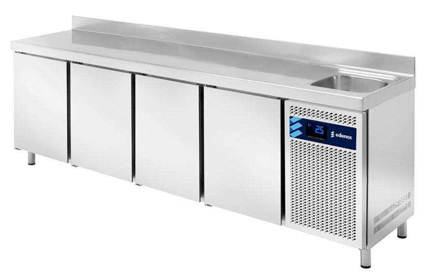 Mesa refrigerada Gastronorm GN 1/1 + Fregadero, MPGF-225 HC