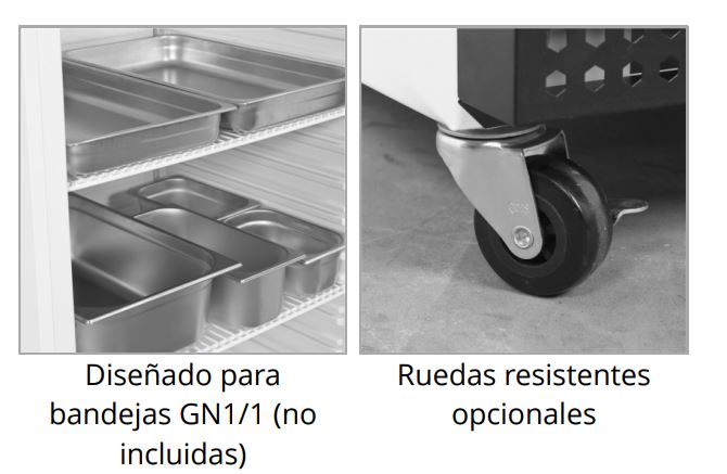 Refrigerador de Almacenamiento GN 2/1, Mod UR600X1 3