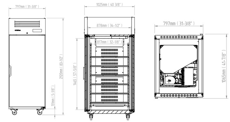 Armario de Refrigeración Pasante INVERTER A+, AGB 901 PDCR 1
