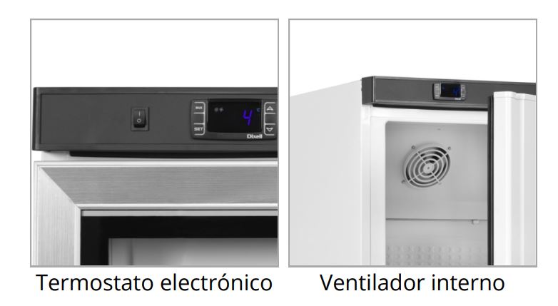 Armario Expositor Refrigerado, Mod UR200G 2
