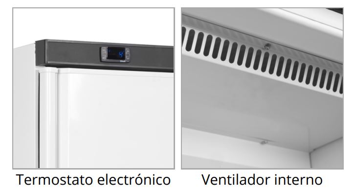 Armario Refrigerado en Blanco, Mod UR200W1 3