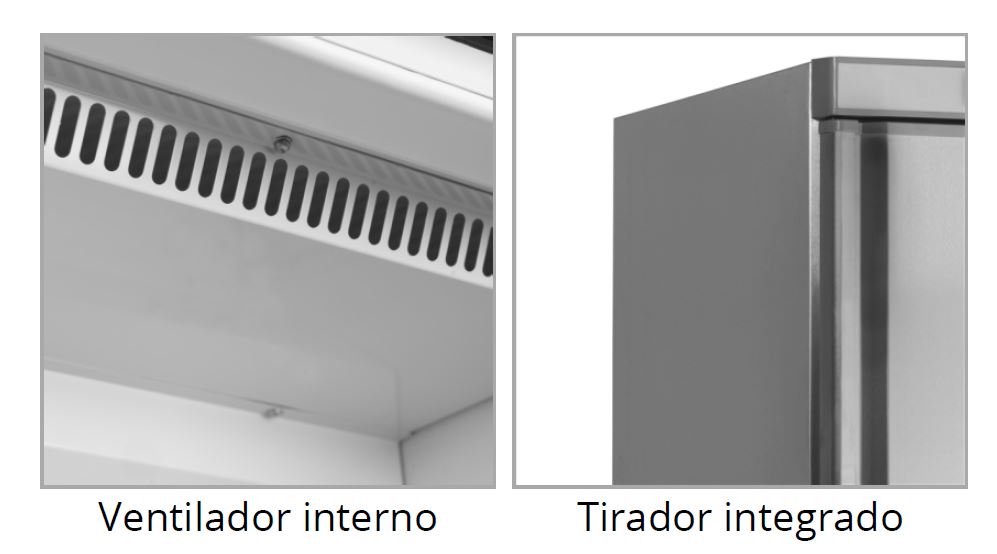 Armario Refrigerado en Inoxidable, Mod UR200X1 1