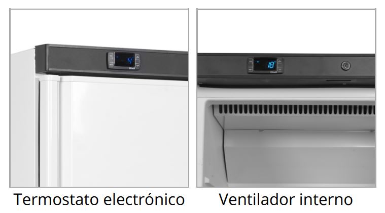 Armario Refrigerado en Blanco, Mod UR400W1 1