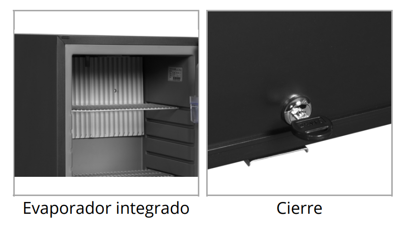 Armario de Servicio Minibar en Negro, Mod TM44 1