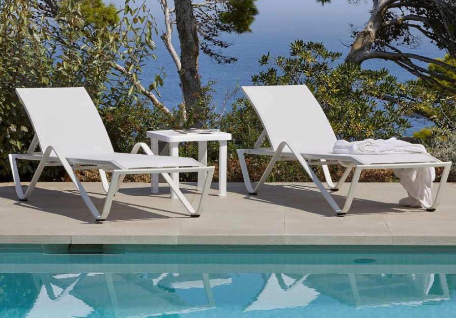 Pack de 6 Mesa Auxiliar Andorra 47x47 cm en Blanco 2