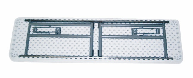 Mesa BACH Rectangular Plegable 180x45 cm en Gris 1