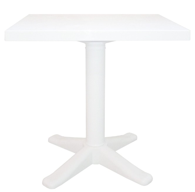 Mesa Banyoles Cuadrada en Blanco de 70x70 cm