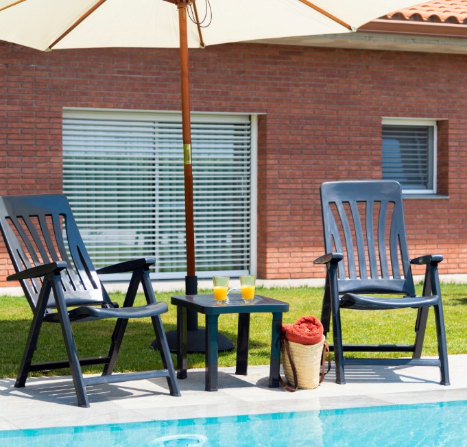 PACK 4 Silla BLANES Con Brazos Exterior ANTRACITA 2