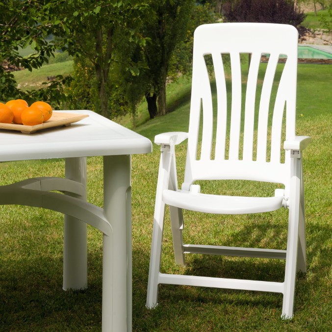 PACK 4 Silla BLANES Con Brazos Exterior BLANCO 1