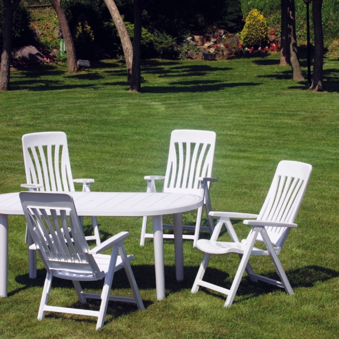 PACK 4 Silla BLANES Con Brazos Exterior BLANCO 2