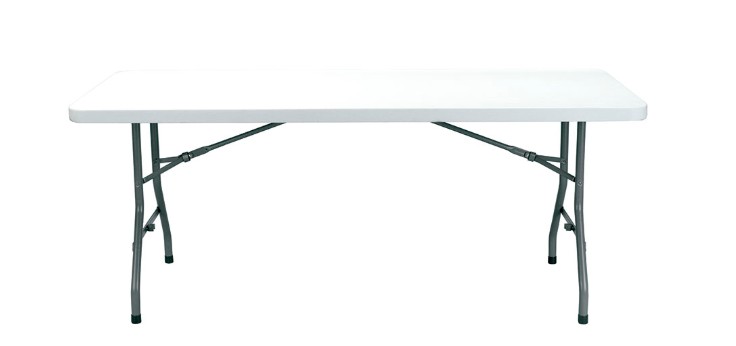 Mesa CHOPIN Rectangular Plegable 180x75 en Gris
