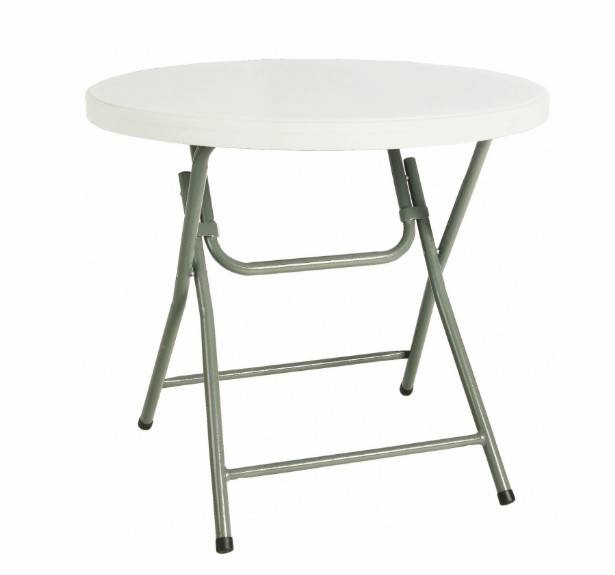 Mesa HAMLET Redonda Plegable 80Ø Baja en GRIS