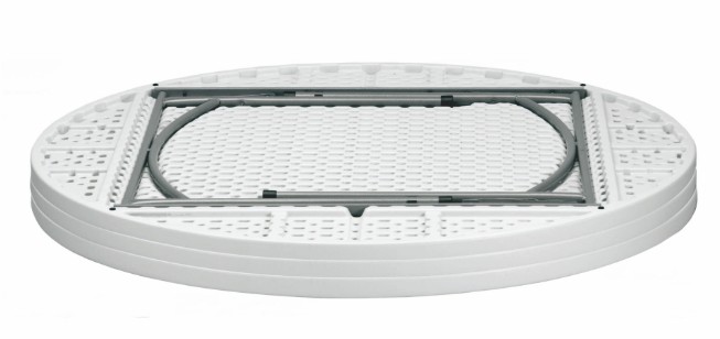 Mesa KRAUSS Redonda Plegable 160Ø en Gris 2