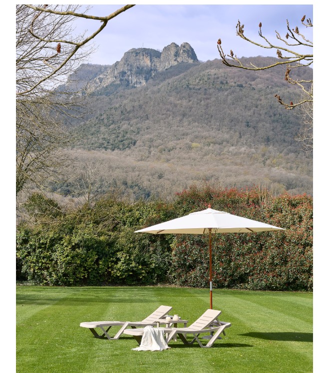 Parasol MADEIRA Exterior 300Ø en Blanco 2