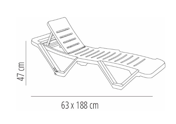Pack 2 Tumbonas MASTER de Exterior en Blanco 3
