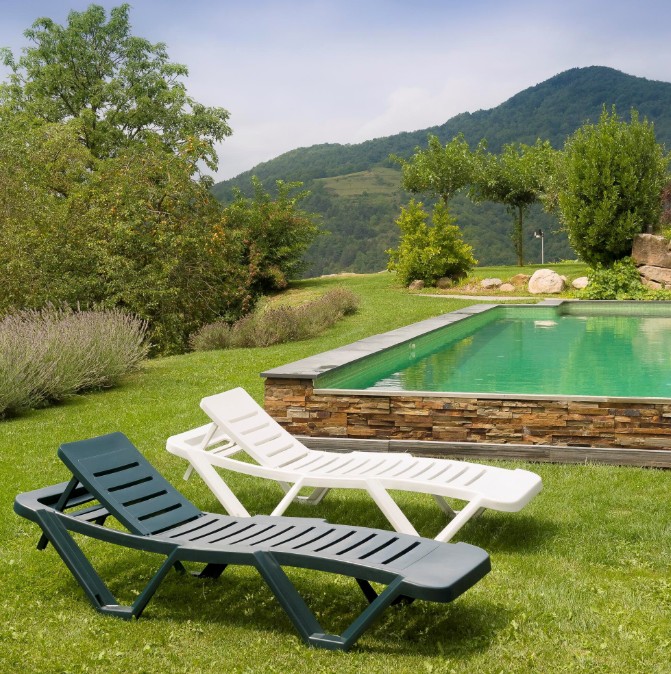 Pack 2 Tumbonas MASTER de Exterior en Antracita 2