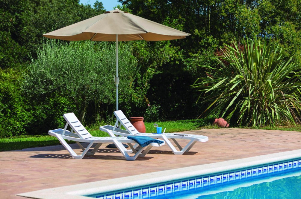 Pack 2 Tumbonas MASTER de Exterior en Blanco 4