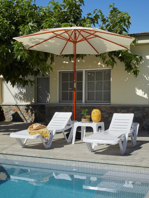 Pack 5 Mesas MONACO Auxiliar 60x60 en Blanco 2