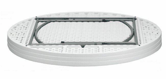 Mesa MOZART Redonda Plegable 200Ø en Gris 1