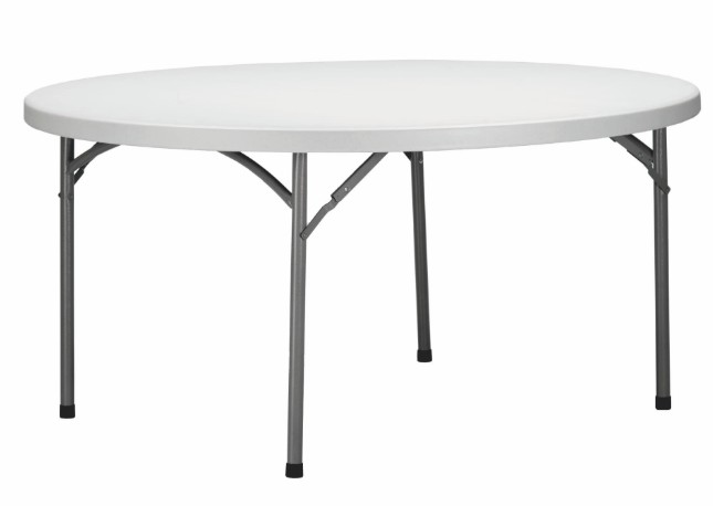 Mesa MOZART Redonda Plegable 200Ø en Gris