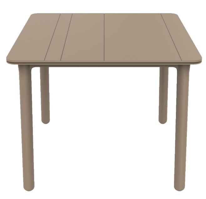 Mesa NOA Cuadrada 90x90 Pie Arena-Tablero Arena