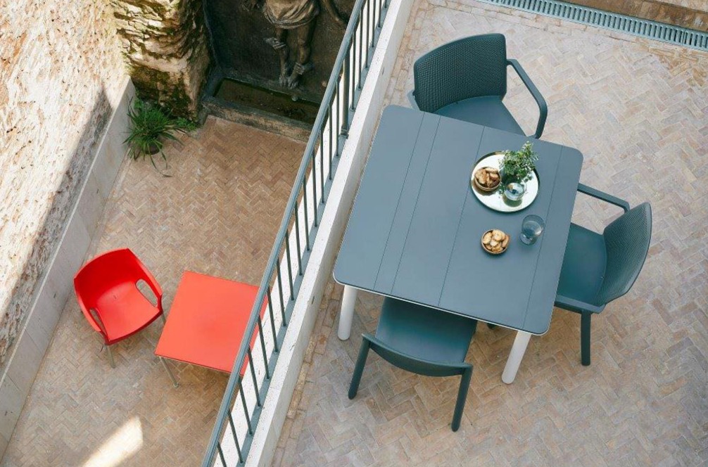 Mesa NOA Cuadrada 90x90 Pie Arena-Tablero Arena 3