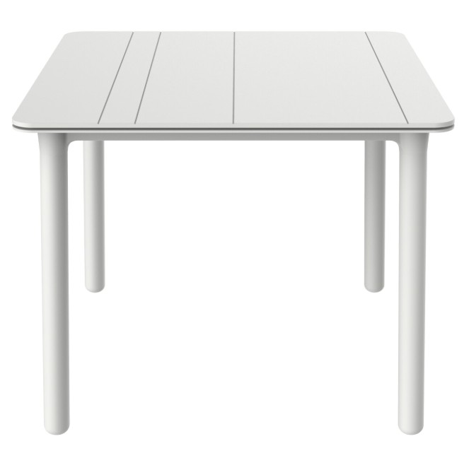 Mesa NOA Cuadrada 160x90 Pie Blanco - Tablero Blanco