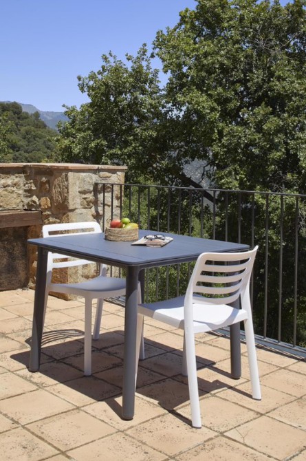 Mesa NOA Cuadrada 90x90 Pie Blanco - Tablero Blanco 3