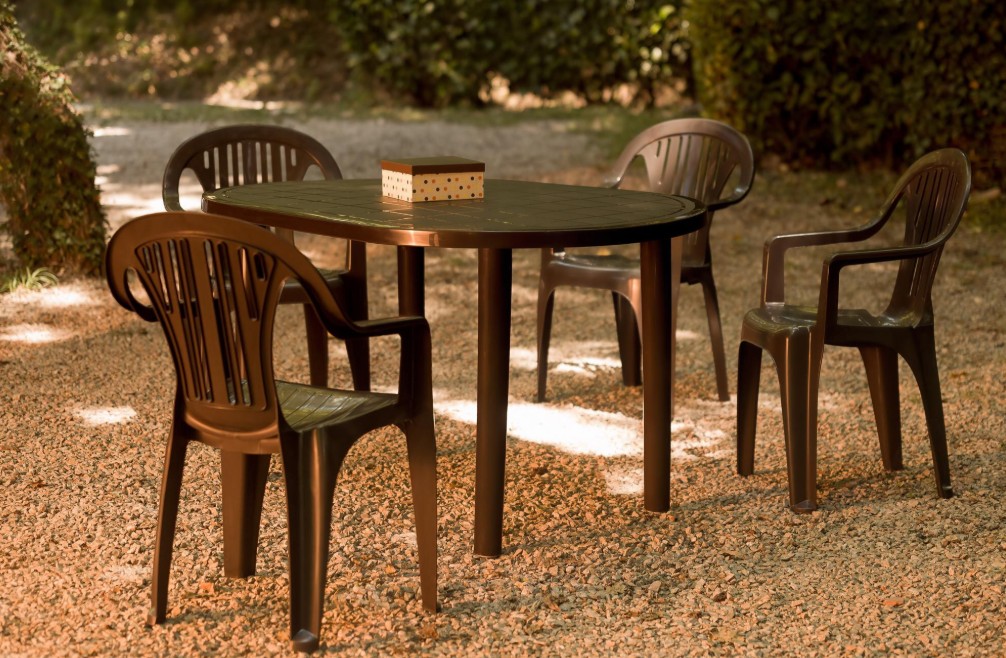 Mesa OLOT Oval Exterior 140x90 en Blanco 3