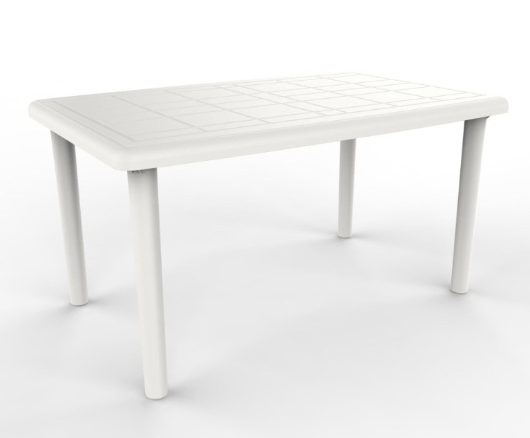 Mesa OLOT Rectangular Exterior 140x90 en Blanco