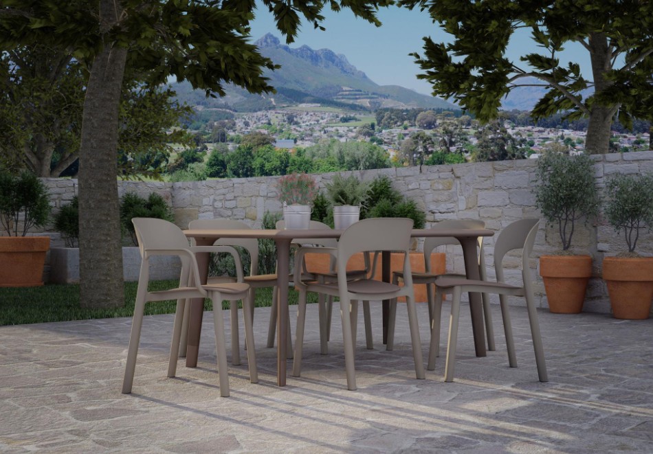 Pack 4 Sillas ONA Con Brazos Blanco - Arena 3