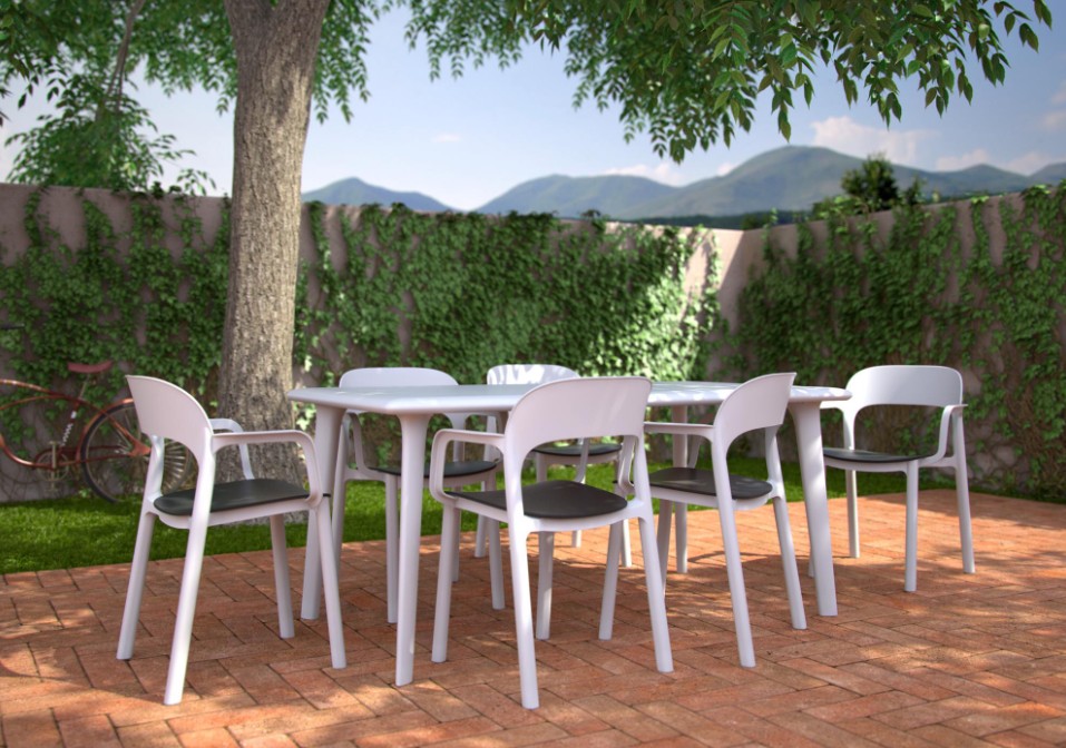 Pack 18 Sillas ONA Con Brazos Blanco - Arena 1