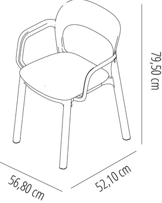 Pack 18 Sillas ONA Con Brazos Blanco - Arena 3