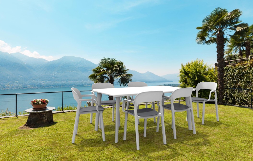 Pack 18 Sillas ONA Con Brazos Blanco - Blanco 2