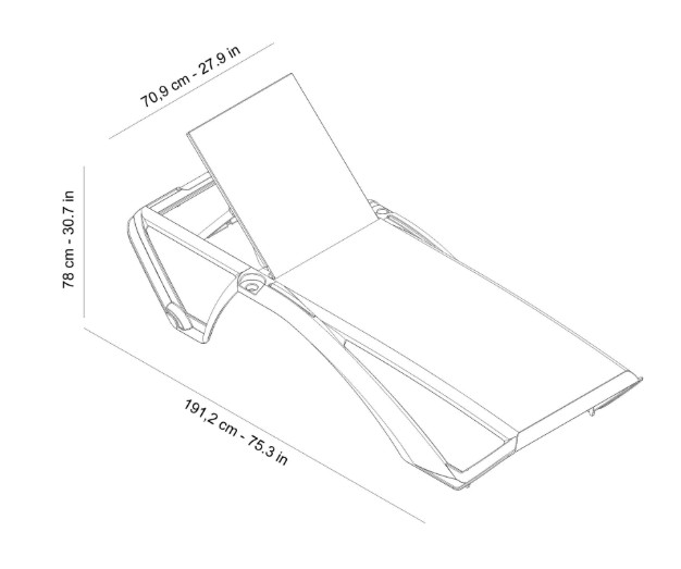 Pack 27 Tumbonas MARINA CLUB Blanco - Azul 1