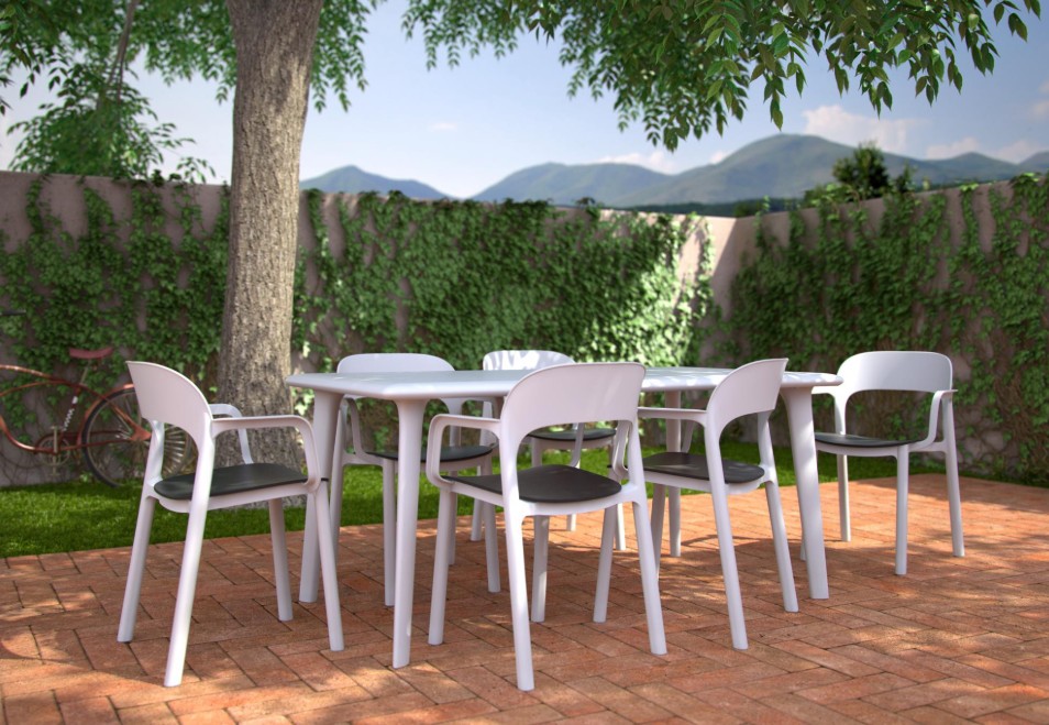 Pack 4 Silla ONA Blanco - Arena 3