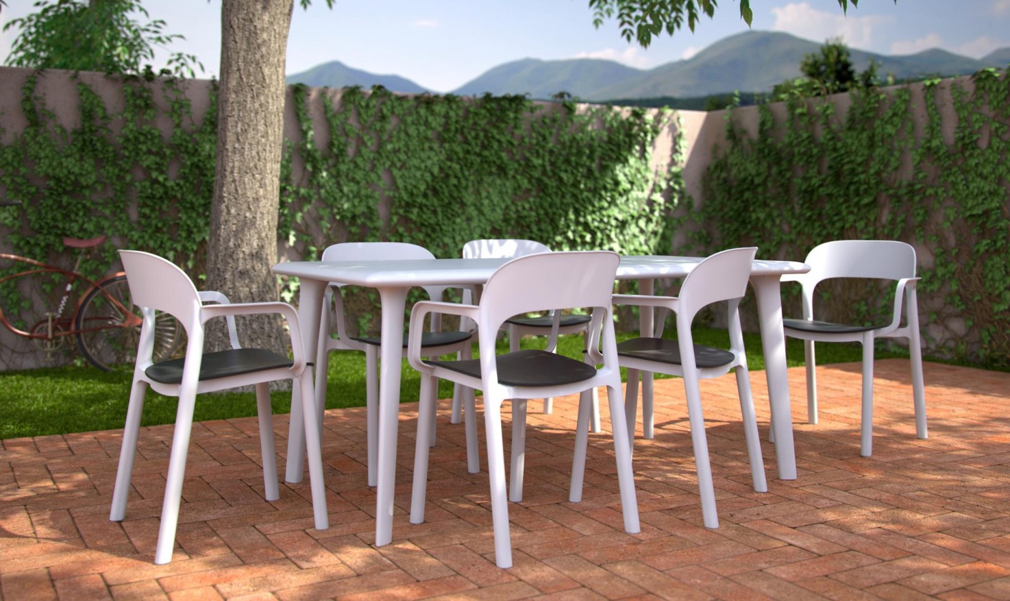 Pack 4 Sillas ONA Blanco - Blanco 2