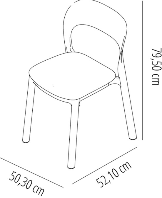 Pack 4 Sillas ONA Blanco - Blanco 1