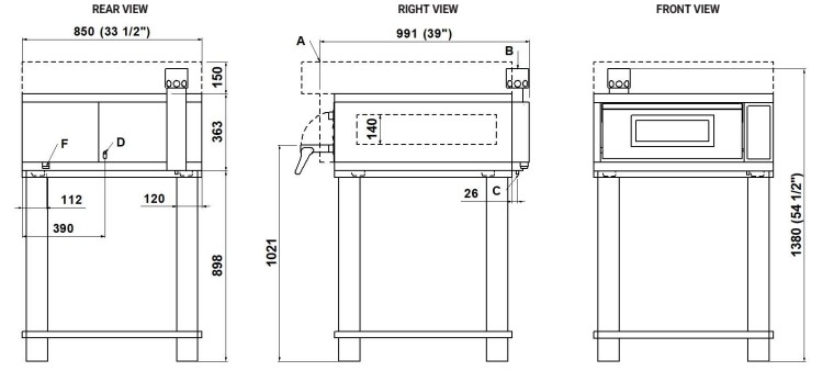 Horno con 2 Cámaras de Horneado Mod iD-D 60.60 1