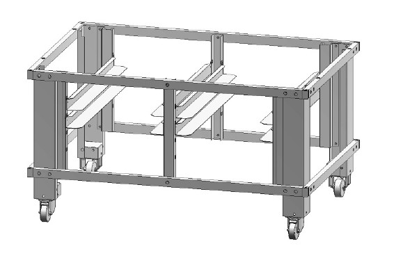 Soporte para Horno con 3 Juego de Guías S-PT 60.60/70