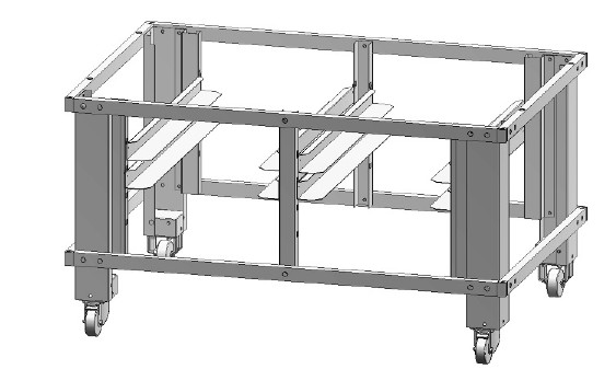 Soporte para Horno con 5 Juego de Guías S-PT 60.60/10