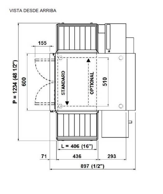Horno de Túnel Modular a Gas Mod T64G 1