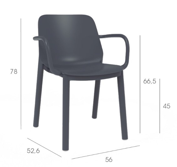 Pack 4 Sillas con Brazos ONE en ARENA 1