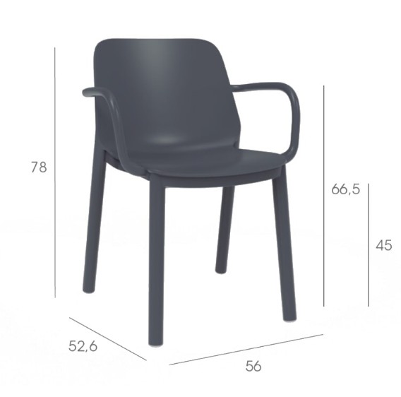 Pack 18 Sillas con Brazos ONE en BLANCO 1
