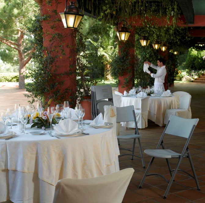 Mesa ROSSINI Redonda Plegable Ø 122 cm en GRIS 3